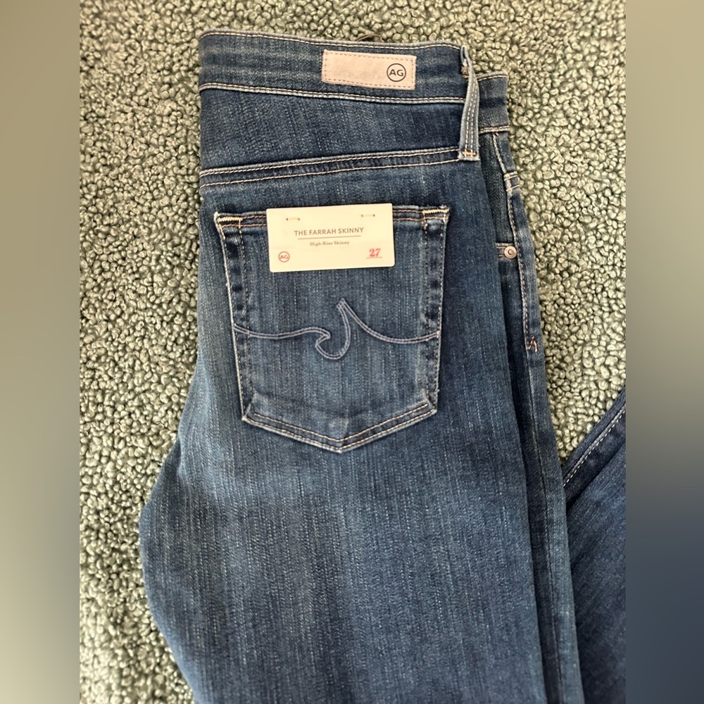 AG Adriano Goldschmied Skinny Leg Blue Jeans - Picture 2 of 9